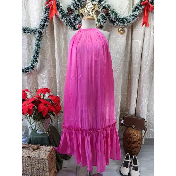 EDINI thanh lý - Đầm voan cổ yếm bymo - SIZE M