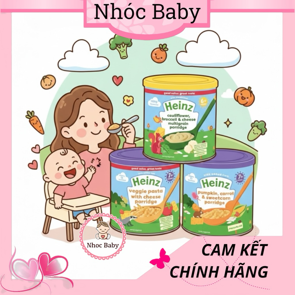 Bột ăn dặm Heinz Anh cho bé 6m+ 200g chính hãng (bột mặn)