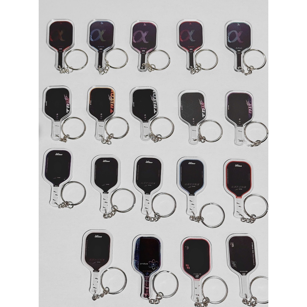 Móc Khóa Vợt Pickleball Sypik Triton 5 Pro, Kamito Alpha 2, Zocker Aspire, Facolos Hybrid, Proton Pe