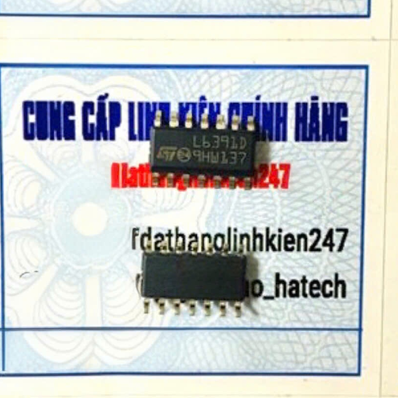Linh Kiện Chuyên Dụng Driver L6391DTR L6391D L6391 6391 6391 SOP-14 cho tủ panasonic mới chính hãng 