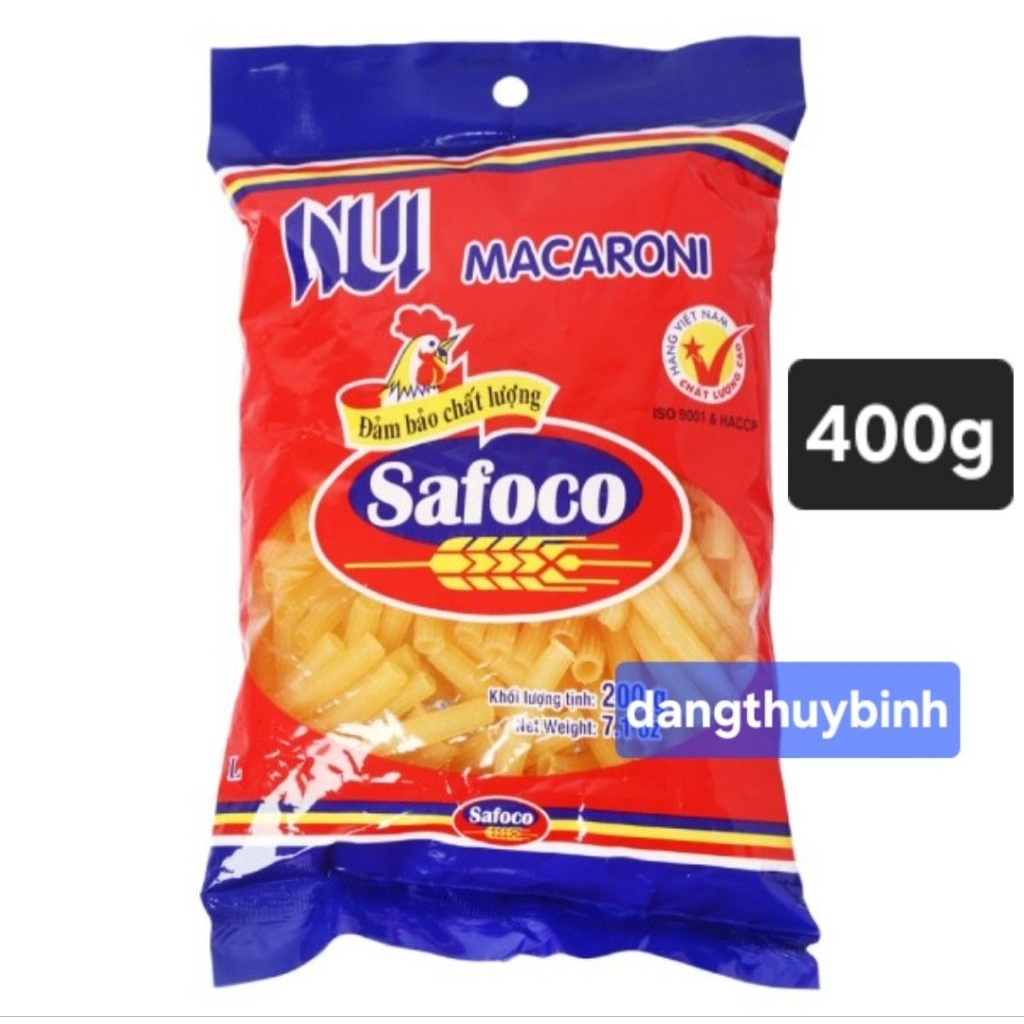 Nui Ống Lớn Safoco 400G
