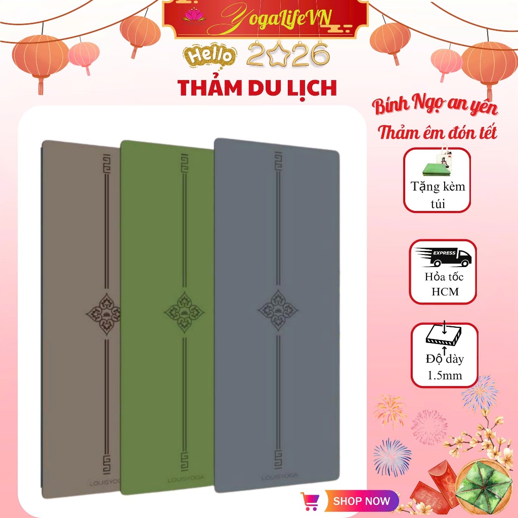 Thảm yoga du lịch gấp gọn Louis Yoga