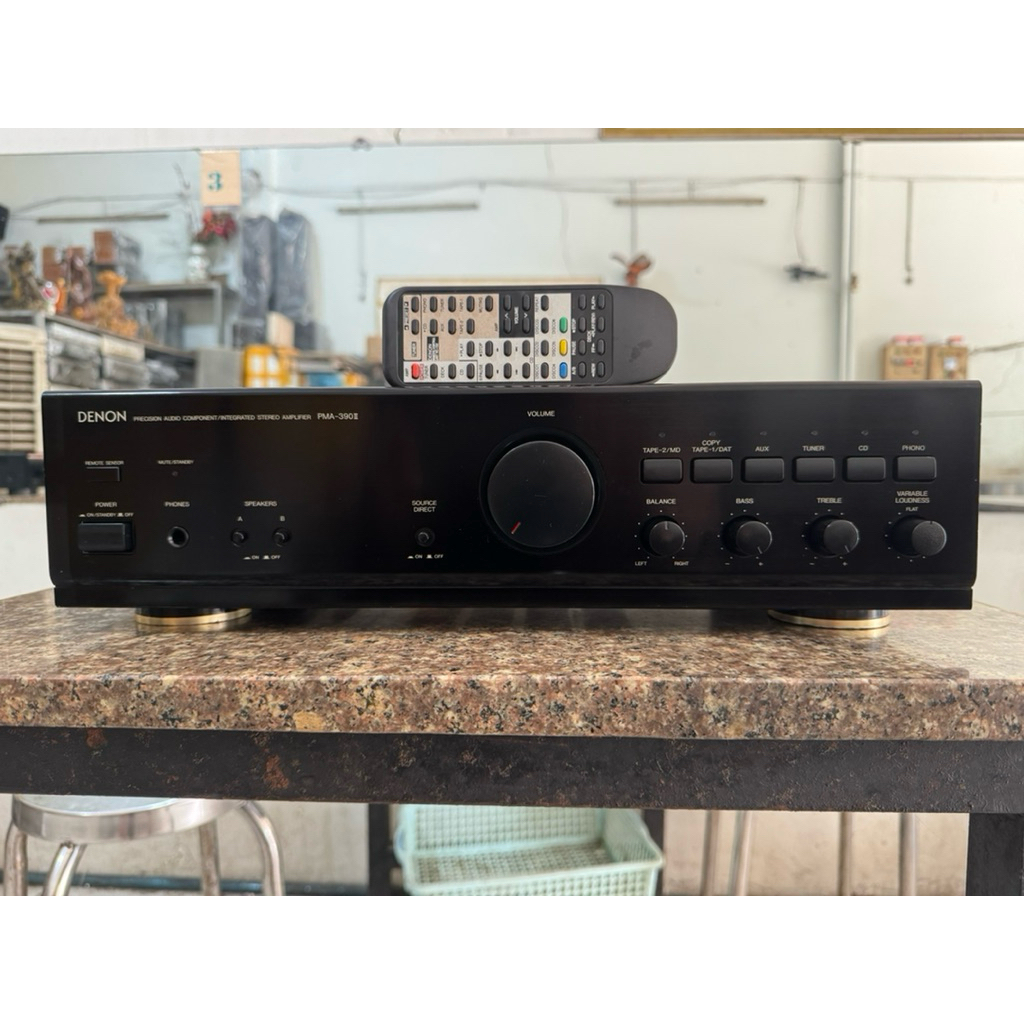 Amply Denon PMA-390ll công xuất 138w máy chạy 4 sò Sanken âm thanh rất hay.