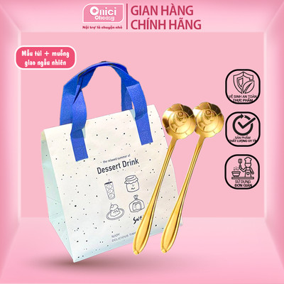 COMBO túi giữ nhiệt kèm 2 muỗng mai vàng ONICI
