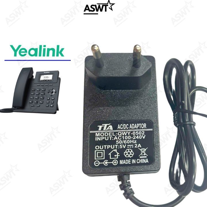 Sạc nguồn điện thoại bàn Yealink, adapter nguồn điện thoại Yealink - Bảo hành 1 năm - FULL VAT