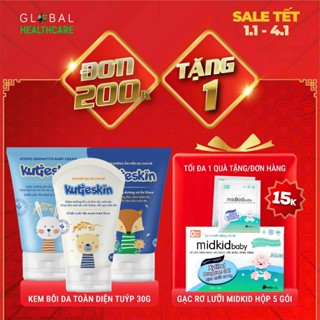  Kem Bôi Da Cho Bé KUTIESKIN  Tuýp 30g  - Giúp giảm Mẩn Ngứa Hăm Tã Chàm Sữa Dưỡng Ẩm 