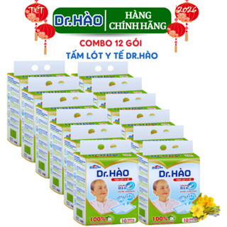 Tấm Lót Y Tế Dr. HAO 10 Miếng Kích Thước 52*70cm(Combo 12 Gói )