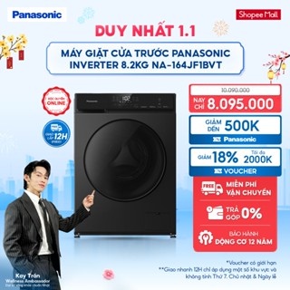   NHẬP ELPN2TQ GIẢM 18% TỐI ĐA 2000K  Máy Giặt Cửa Trước Panasonic Inverter 8.2KG NA-164JF1BVT - Bảo Hành 2 năm 