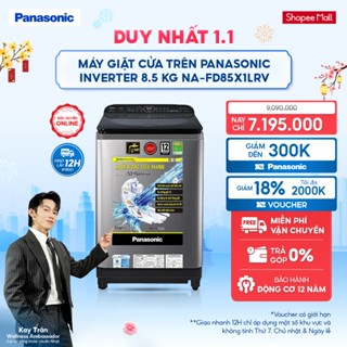   LIVESTREAM  Máy Giặt Cửa Trên Panasonic Inverter 8.5 Kg NA-FD85X1LRV - Bảo Hành 2 năm 