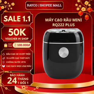  Máy cạo râu Rayco Plus RQ-222 máy cạo râu mini chính hãng vỏ hợp kim cao cấp chống nước IPX7 
