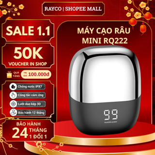  Máy cạo râu mini Rayco cạo râu nam cao cấp chống nước sạc điện cạo sát êm hộp quà tặng BH 12 tháng 