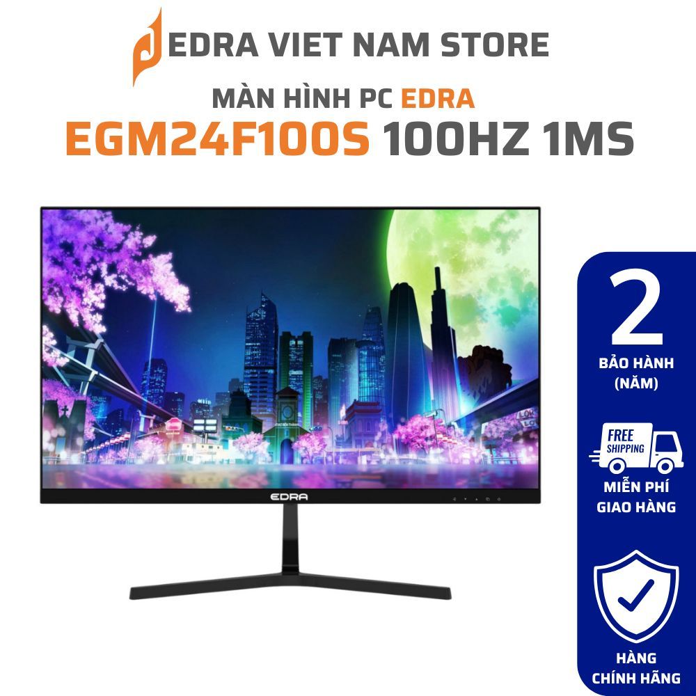 MÀN HÌNH PC EDRA EGM24F100S 24" IPS 100HZ 1MS CHÍNH HÃNG BẢO HÀNH 2 NĂM