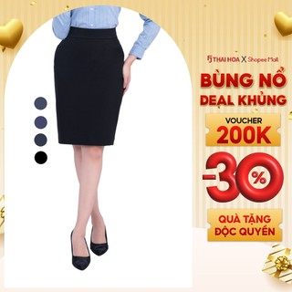  Chân váy nữ bút chì CVW-R01 chất liệu cotton tự nhiên các màu dáng dài dáng ngắn 1 lớp Thái Hòa 