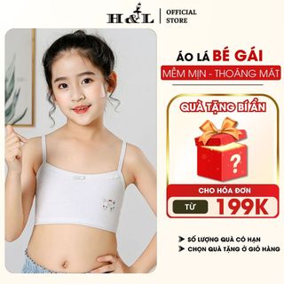 Áo Lá Cho Bé Gái Không Mút  - Áo Lót Nữ Học Sinh Cotton Họa Tiết Dễ Thương HL BOUTIQUE B538