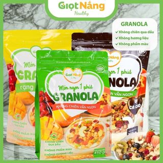  Granola Mới Ngũ Cốc Ăn Sáng Healthy Lành Mạnh Với Hạt và Trái Cây Từ Giọt Nắng 