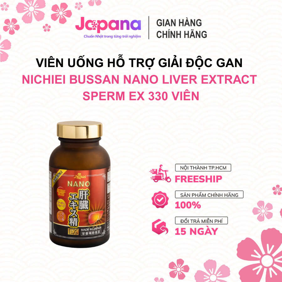Viên Uống Bổ Gan Nichiei Bussan Sperm EX 330 Viên – Giải Độc Gan, Tăng Sinh Lý, Hỗ Trợ Nam Giới Khỏe