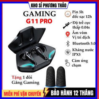 Tai Nghe Gaming Bluetooth G11 P..ro TWS Độ Trễ Cực Thấp Khi Chơi Game, Âm Bass Mạnh Mẽ, Nghe Cực Hay Bảo Hành 12 Tháng