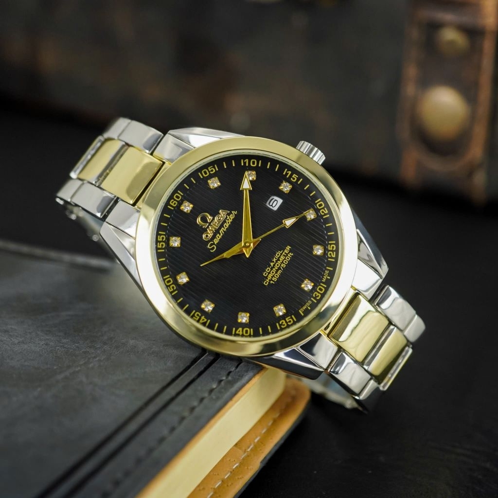 ĐỒNG HỒ DÂY DA NAM 0MEGA  THỤY SĨ  PHIÊN BẢN DÀNH CHO PHÁI MẠNH