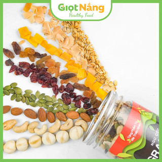  Granola Hạt Ăn Kiêng Ngũ Cốc Dinh Dưỡng Thêm Hạt Macca Từ Giọt Nắng 