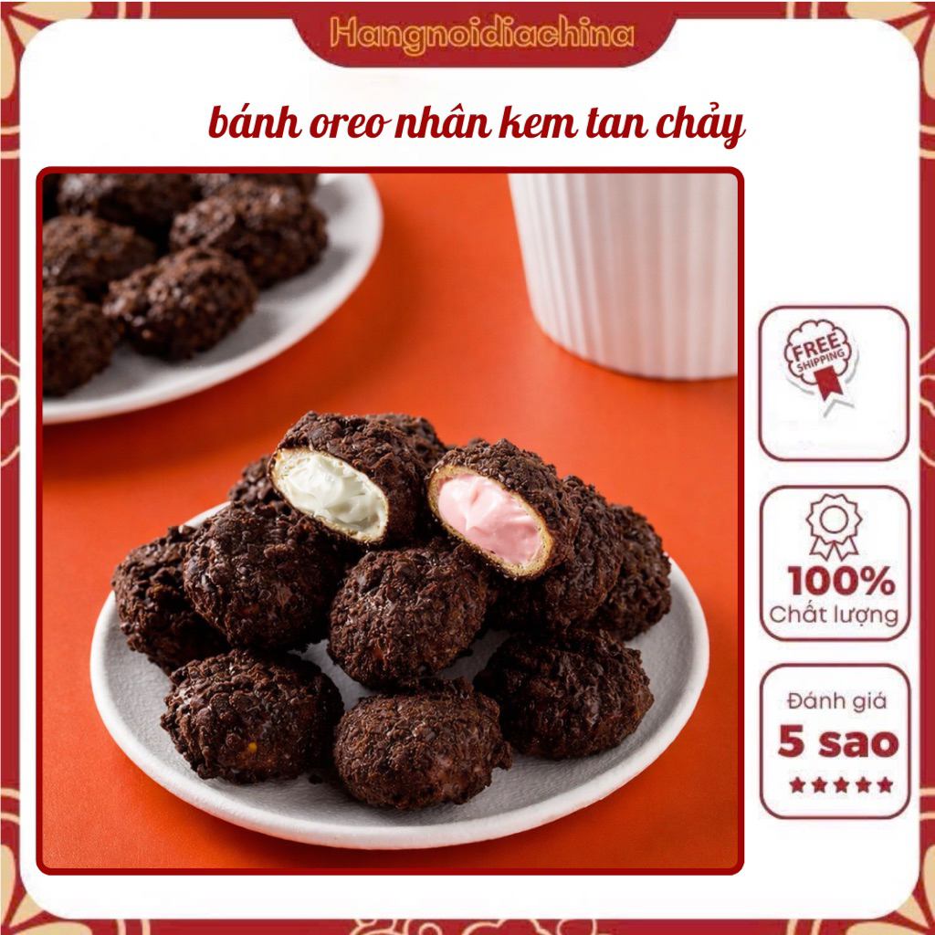 [1kg]Oreo Nhân Sữa Tan Chảy – Bánh Quy Socola Oreo Nội Địa Trung Ngon Béo