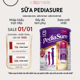  Sữa PediaSure Úc cho bé biếng ăn sữa giúp trẻ tăng cân & cao lớn  850g hàng chính hãng date xa 