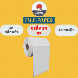  Giấy In Nhiệt Khổ A7 Tự Dính  In Đơn hàng Sàn Thương Mại Điện Tử 75x100mm Siêu Tiết Kiệm Cuộn 300 tờ 