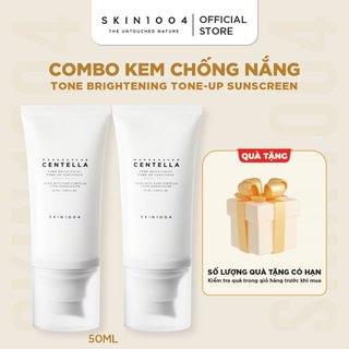  Bộ đôi Kem Chống Nắng Nâng Tone SKIN1004 Madagascar Centella Tone Brightening Tone-up Sunscreen SPF50+PA++++ 50ml 