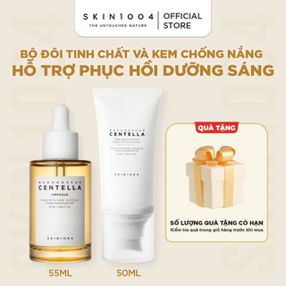  Bộ đôi Kem chống nắng SKIN1004 Tone-up Sunscreen SPF50+PA++++ 50ml + Tinh chất Madagascar Centella Ampoule 55ml 