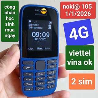 ĐIỆN THOẠI NOKI@ 105 4G LẮP SIM VIETEL, VINAPHONE, iTEL NGHE GỌI TỐT
