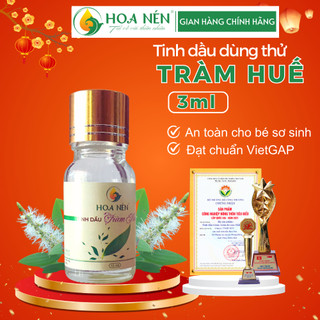  Tinh dầu Tràm Huế nguyên chất dùng thử 3ml - Hoa Nén - Chăm sóc sức khoẻ mẹ bé sơ sinh 