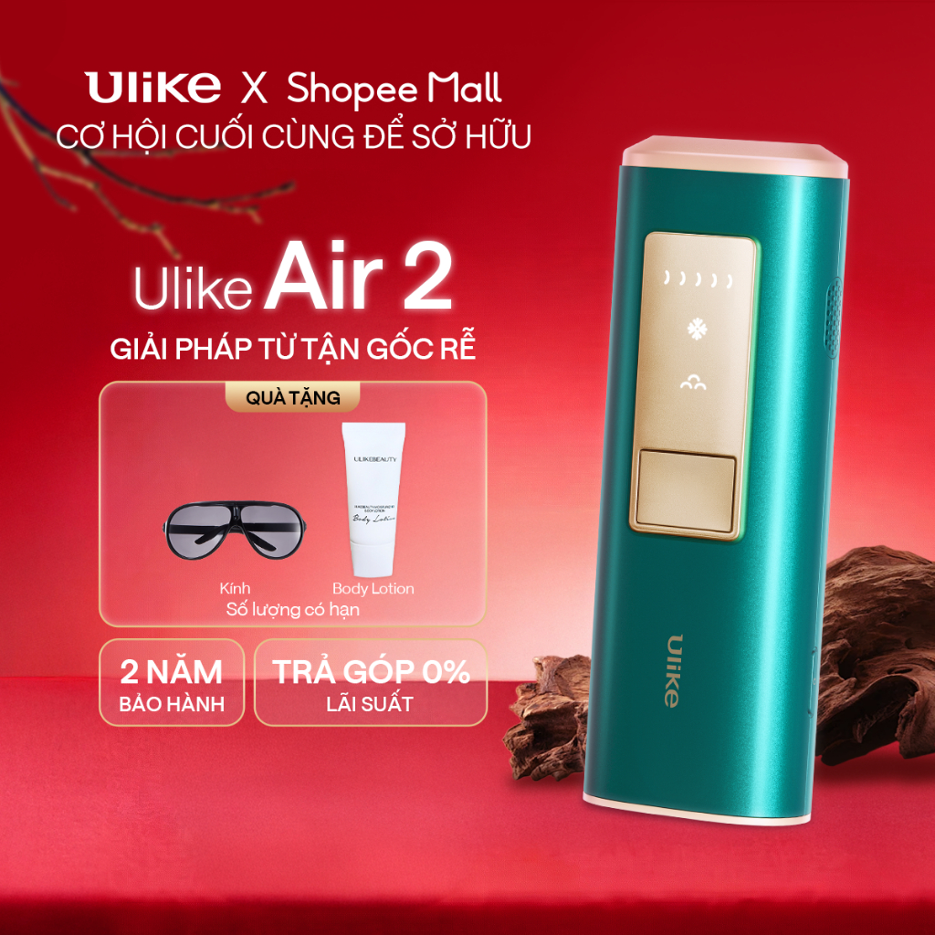 Máy triệt lông Ulike Air 2 công nghệ làm mát Ice Cooling IPL Sapphire Xanh đậm