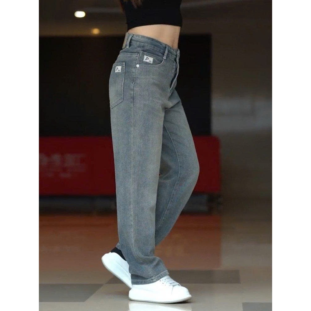 Quần Jean Chất Độc Lạ Ống Suông Form Rộng Phong Cách Hàn Quốc, Dành Cho Cả Nam/Nữ 3 Màu Hot Trend - Jean683 | BigBuy360 - bigbuy360.vn