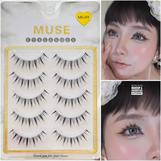  Lông mi giả Mi gân trong   MUSE MG49   5 cặp kiểu dáng MG49 MUSE 