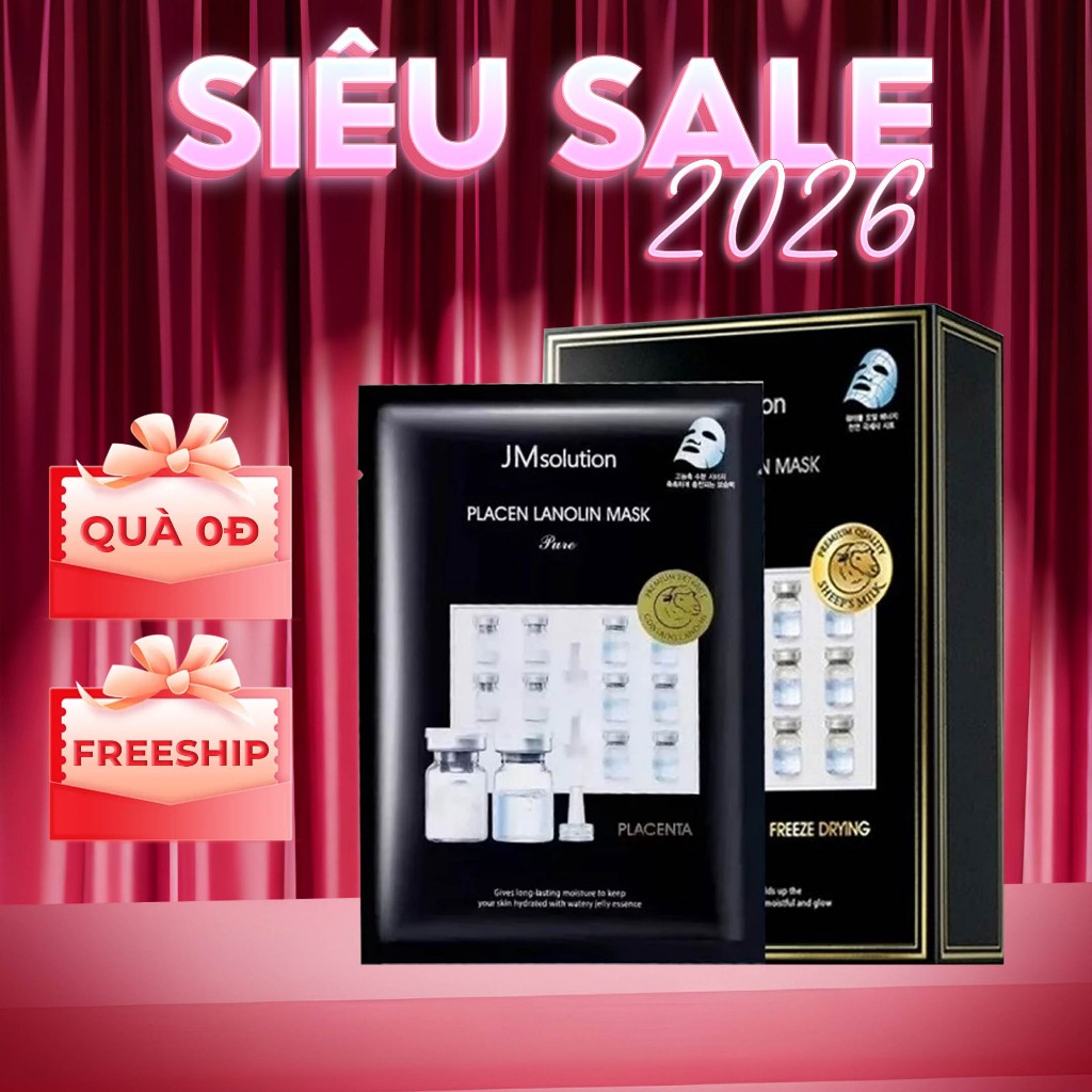 [Set 10 Miếng] Mặt nạ nhau thai cừu JM