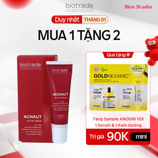  Kem Chấm Mụn Biotrade Acnaut Active Cream 15ml cho da mụn viêm mụn sưng mụn bọc mụn chưa lên nhân 