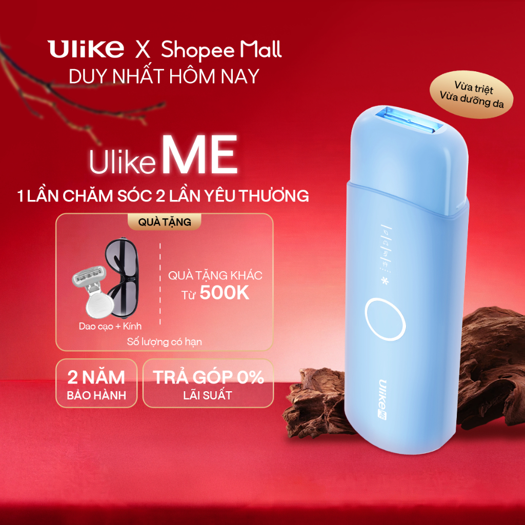 [Hannah] Máy triệt lông Ulike ME công nghệ làm mát Ice Cooling IPL Sapphire Xanh thiên thanh