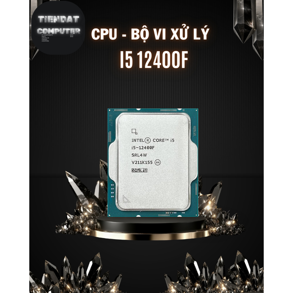 Chipset CPU Intel Core i5 i3 10400F/11400F/12400F/12100F/13400F/14400F Tray New Không Fan, Full Bảo 