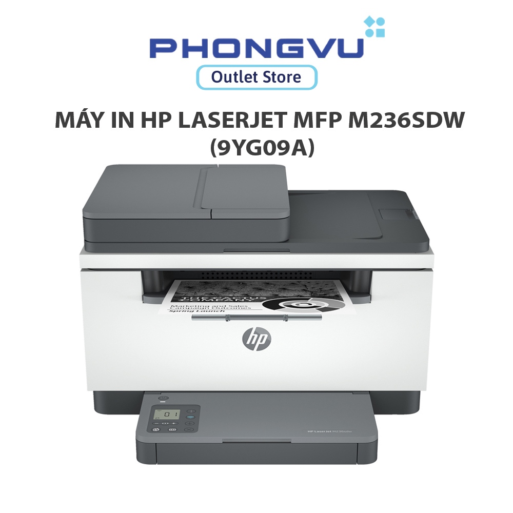 Máy in HP LaserJet MFP M236sdw (9YG09A) - Bảo hành 12 tháng
