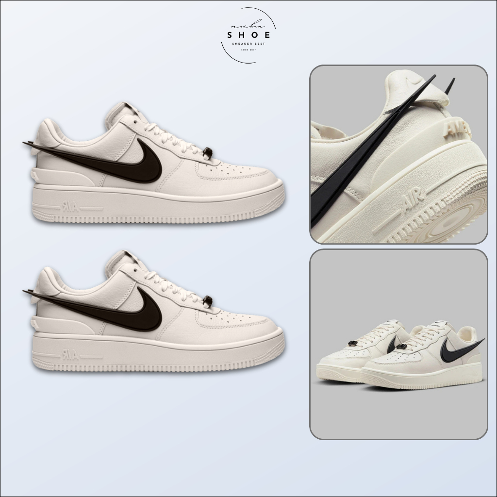 Giày Nike x Ambush Air Force 1 Low "Phantom" Màu Trắng Kem Kẻ Đen Bản SC Cao Cấp