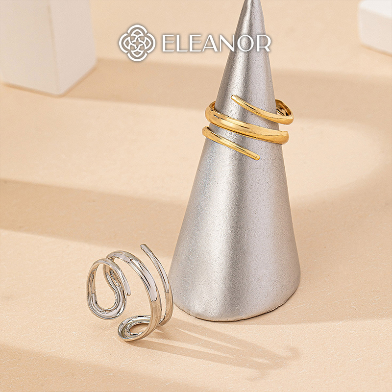 Nhẫn nữ Eleanor Accessories nhiều vòng cá tính phụ kiện trang sức 11319