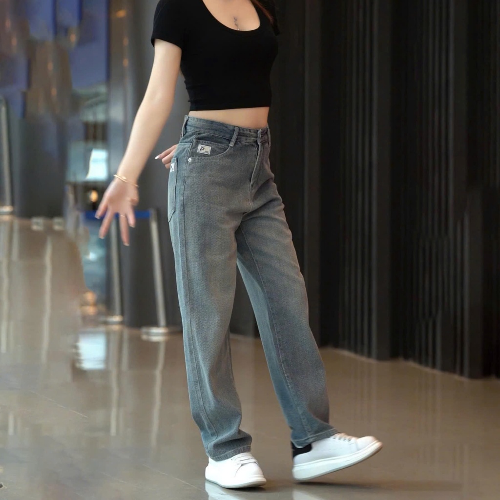 Quần Jean Chất Độc Lạ Ống Suông Form Rộng Phong Cách Hàn Quốc, Dành Cho Cả Nam/Nữ 3 Màu Hot Trend - Jean683 | BigBuy360 - bigbuy360.vn