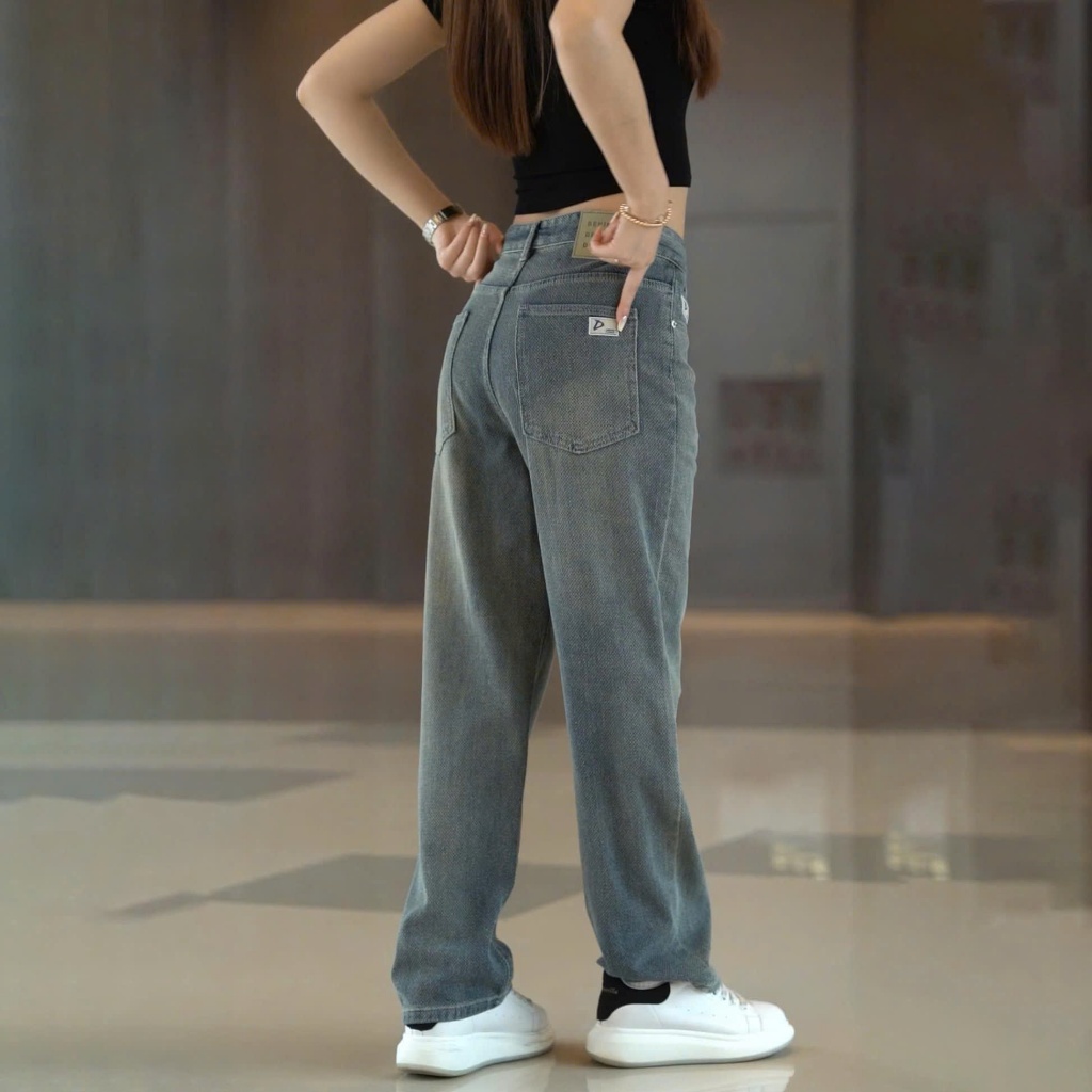 Quần Jean Chất Độc Lạ Ống Suông Form Rộng Phong Cách Hàn Quốc, Dành Cho Cả Nam/Nữ 3 Màu Hot Trend - Jean683 | BigBuy360 - bigbuy360.vn