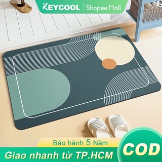 Keycool Thảm Lau Chân Silicon, 4 lớp dày dặn, chống thấm nước và chống trượt,Thích hợp cho phòng tắm