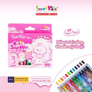   MỚI VỀ  Bút sáp màu Smartkids Coco Puff 12 18 24 màu tô  CR25  CR26  CR27  