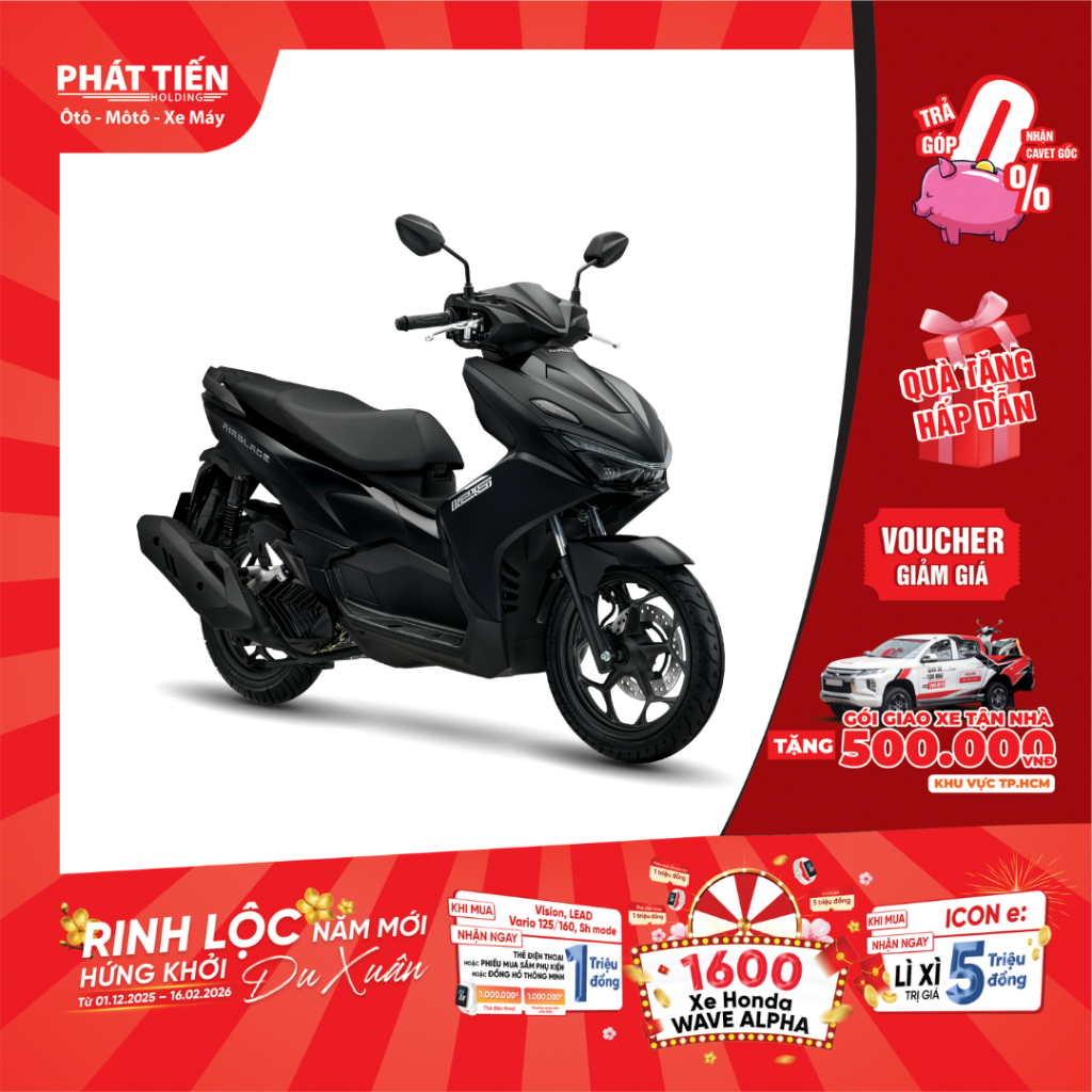 Xe máy Honda Air Blade 125 Tiêu Chuẩn CBS 2026