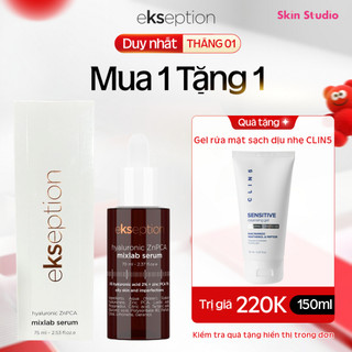 Serum kẽm Ekseption Hyaluronic ZnPCA HA + 1% ZnPCA giảm mụn kiềm dầu 75ml - Skin Studio 