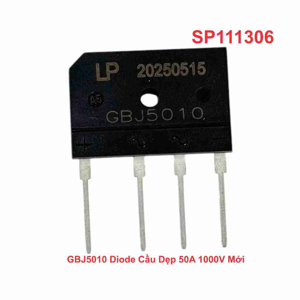 GBJ5010 Diode Cầu Dẹp 50A 1000V Mới
