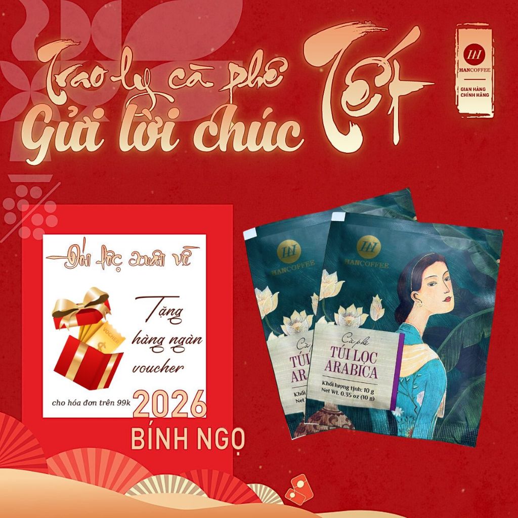 [Gói dùng thử] Cà Phê Pha Phin Túi Lọc Arabica Hancoffee - 1 gói lẻ