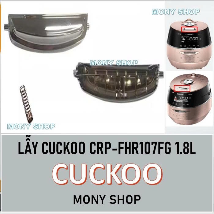 Lẫy, lẫy khóa nồi cơm điện Cuckoo CRP-FHR107FG, FHR107FG, CRPFHR107FG 1.8L+ lò xo