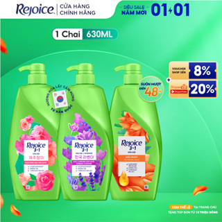  Dầu Gội REJOICE Siêu Mượt   Hoa Hồng Jeju  Giảm Ngứa Da Đầu - Chai 630ML 